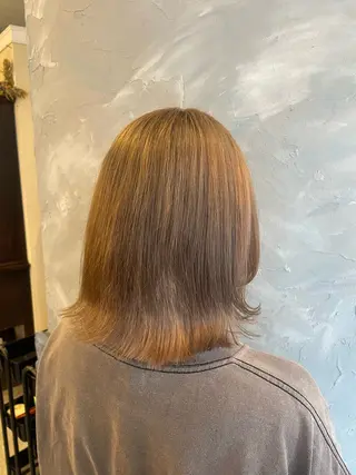 ミディアム hair make echo滿木あい花のヘアスタイル