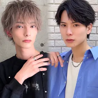 メンズ 美髪矯正×レイヤー 松田空優哉のヘアスタイル