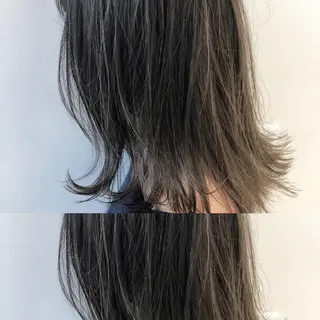 ミディアム カラー 似合わせ/レイヤー /ボブ/新谷のヘアスタイル