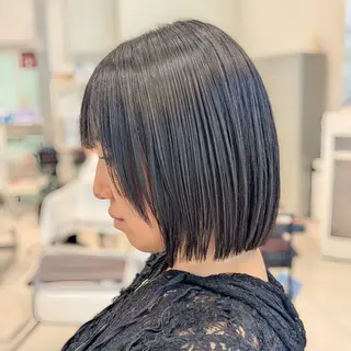 ミディアム パーマ 髪質改善 カミムラのヘアスタイル