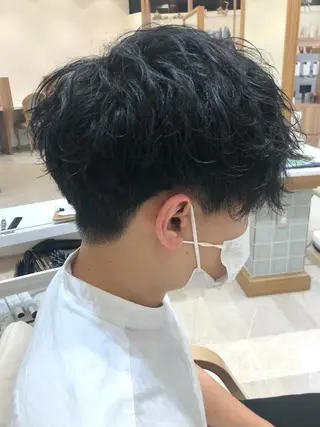 ショート パーマ メンズ 小林 優太 メンズパーマ✨のヘアスタイル