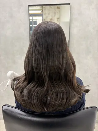 ロング カラー 梅雨対策すぐ巻ける ☔️縮毛矯正勝倉　麗のヘアスタイル
