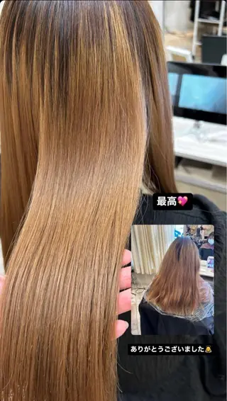 セミロング 石川 由美子のヘアスタイル