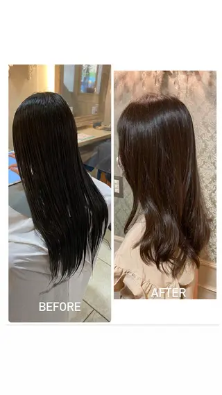 ロング パーマ 井上 日菜乃のヘアスタイル