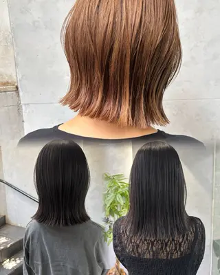 ミディアム ボブ×レイヤーカット 透明感カラー/Fuuのヘアスタイル