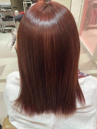 ロング カラー 大山 莉奈のヘアスタイル