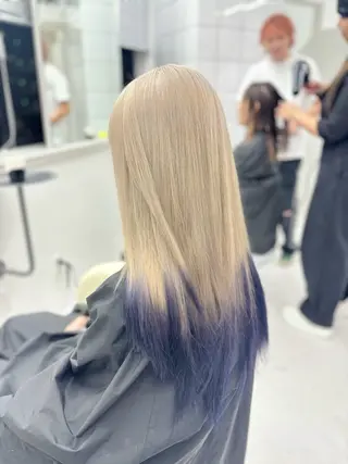 セミロング カラー 🎗副店長/井上 竜 ブリーチ指名No.1のヘアスタイル