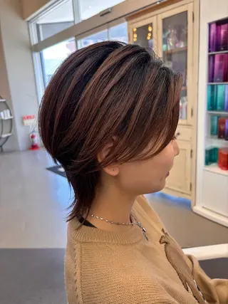 ショート ［ステレオ知立］岡田 ウルフ✂️のヘアスタイル