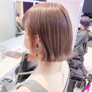 セミロング カラー ヘアアレンジ メンズ キッズ お悩み解決美容師 💐AMIのヘアスタイル