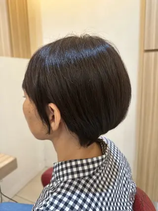 ショート ナチュラルヘア 神田一瑳のヘアスタイル