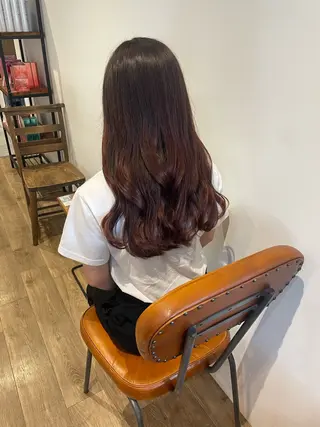 ロング カラー ヘアアレンジ coco♡ 韓国hairのヘアスタイル