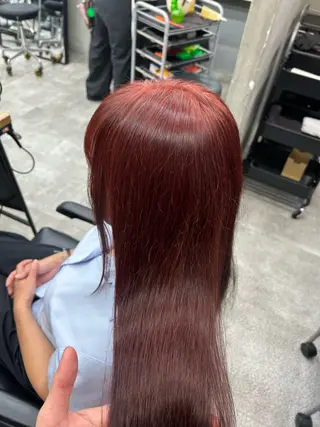 ロング カラー 透明感カラー 大工廻あすやのヘアスタイル