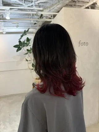 セミロング 新宿/顔周りカット +レイヤー=しずく♩のヘアスタイル