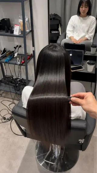 セミロング ボブ特化 ×縮毛矯正きりのヘアスタイル