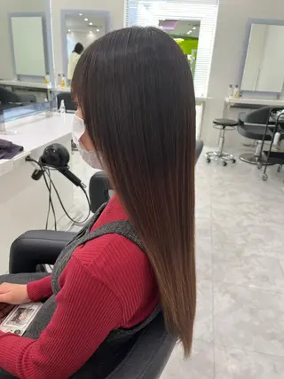 ロング カラー ブリーチなし💗 艶カラー 翔太郎のヘアスタイル