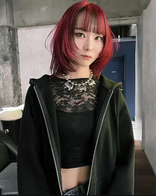 ミディアム カラー 梅田デザインカラー 🌈🏆ヒノキのヘアスタイル