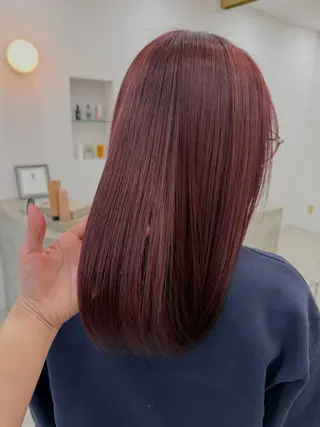 ミディアム mei🪽 カラー/パーマモデルのヘアスタイル
