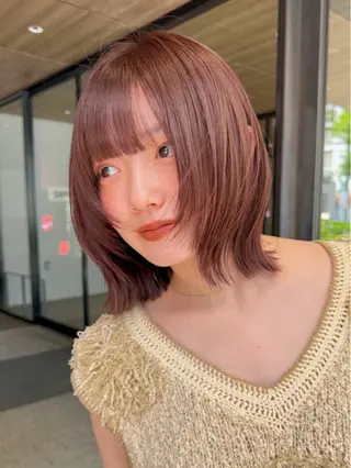 ショート カラー 🥑🫧田實 紗和 ボブ/暖色カラー🩰のヘアスタイル
