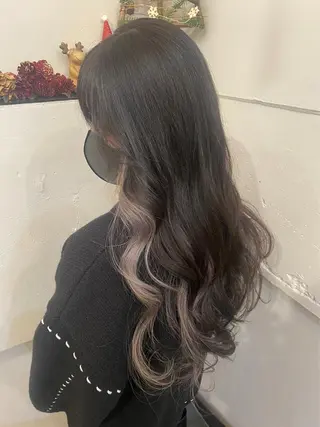 セミロング 韓国ヘアー🇰🇷 MIWAのヘアスタイル