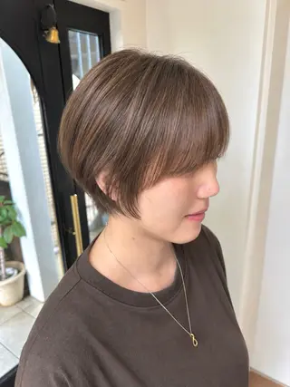 ショート カラー ヤスマルユイカ 髪質改善/透明カラーのヘアスタイル