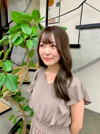 ロング 韓国トレンド💓 阿部あんじゅのヘアスタイル