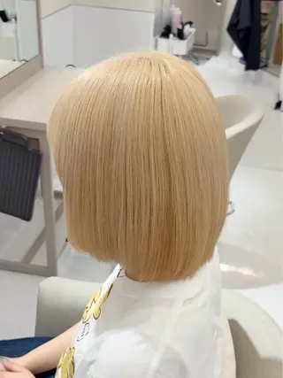 ミディアム カラー shun/ハイトーン /透明感カラー️🫧のヘアスタイル
