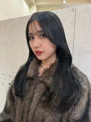 ロング 園田奈津 ボブ・レイヤーカットのヘアスタイル