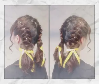 セミロング ヘアアレンジ ヘアセット/着付け 𓇼 まつもと𓇼のその他イメージ