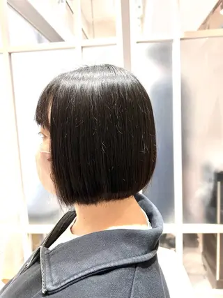 ショート パーマ 似合わせボブ🫧 丸みショート藤本のヘアスタイル