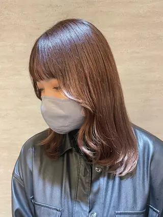 ミディアム 森 千風優のヘアスタイル