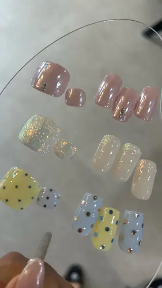 ネイル パラジェル*甘皮ケア 大人カジュアルのネイルデザイン
