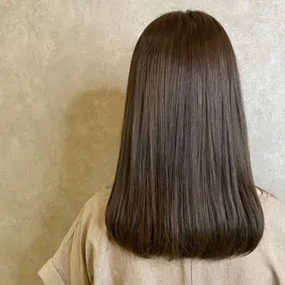 ロング カラー 烏丸/顔周りカット/ 暖色カラー/奈実のヘアスタイル