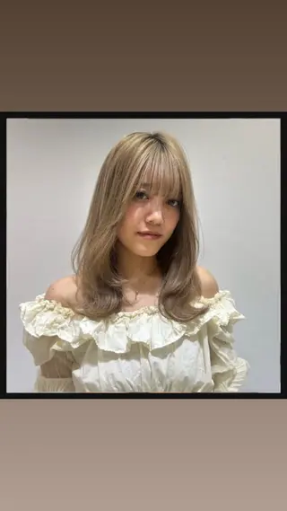 セミロング 透明感ダブルカラー/ 似合わせボブ👑涼介のヘアスタイル