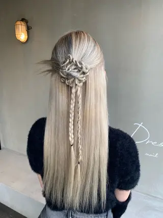 ヘアアレンジ ベージュ/オリーブ/ miyabiのヘアスタイル