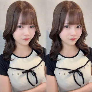 ミディアム 🫧Ess 🎀chihinaのヘアスタイル
