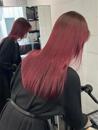 セミロング カラー ヘアアレンジ HARU//原宿🤍 リピート率NO.1のヘアスタイル