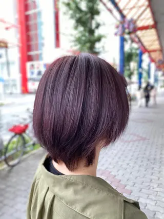 ショート ゆぴ☾‪/推しカラー /ハイトーンのヘアスタイル