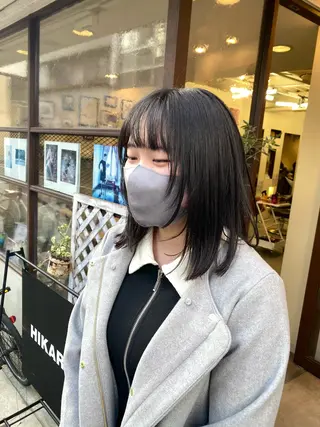 ミディアム ウチダ ユウヤのヘアスタイル