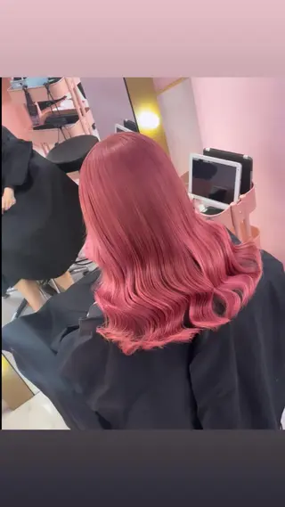 セミロング カラー 町田ブリーチ特化 MANATOのヘアスタイル