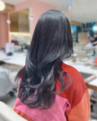 ロング カラー 韓国ヘア/レイヤー/ 顔まわり/りょーとのヘアスタイル