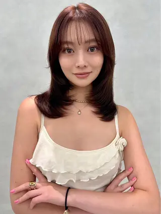 セミロング 🫧韓国レイヤー🫧 山本 侑平のヘアスタイル
