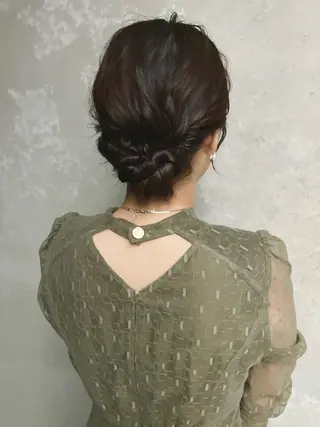 セミロング カラー パーマ ヘアアレンジ メンズ キッズ kotona 🤍miuraのヘアスタイル