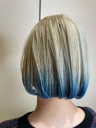 ショート カラー NINE+/代表 ブリーチ特化型サロンのヘアスタイル