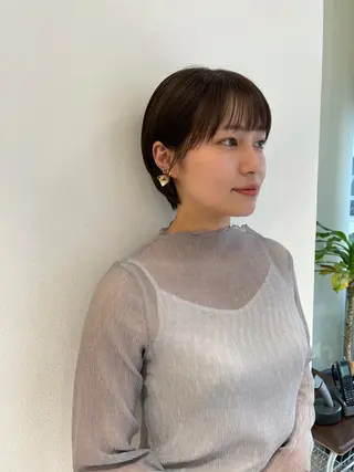 ショート 似合わせカット 迫留由弥のヘアスタイル