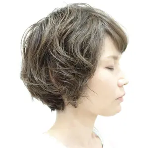 ショート カラー パーマ 伊勢崎/nap hair 栗原大輔のヘアスタイル