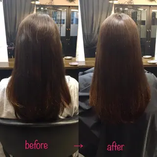 ロング 縮毛矯正&髪質改善 MAILHAIRのヘアスタイル