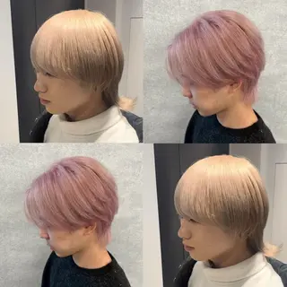 ミディアム カラー ヘアアレンジ メンズ 🔥ニュアンス フェザー小林海斗🔥のヘアスタイル