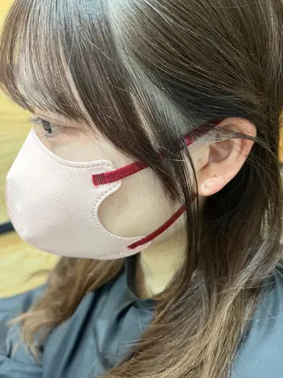 ミディアム カラー 久木原 ゆりのヘアスタイル