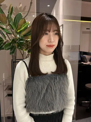 ロング 中原 優美のヘアスタイル