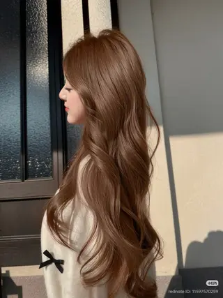 ロング カラー ヘアアレンジ 透明感カラー🎀艶髪 Anju/渋谷🎀のヘアスタイル